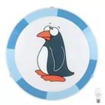 Светодиодный настенный светильник, потолочный светильник для детей с мотивом пингвина etc-shop, синий