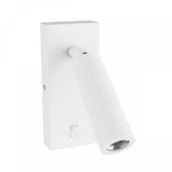 Светодиодный настенный светильник Spectrum Madara Slim GU10 MR11, белый прикроватный светильник с регулируемым выключателем