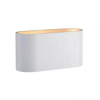 Светодиодный настенный светильник Spectrum Squalla G9 для внутреннего освещения, белый матовый и золотой IP20 Up & Down, 6 Вт, овальный, макс.