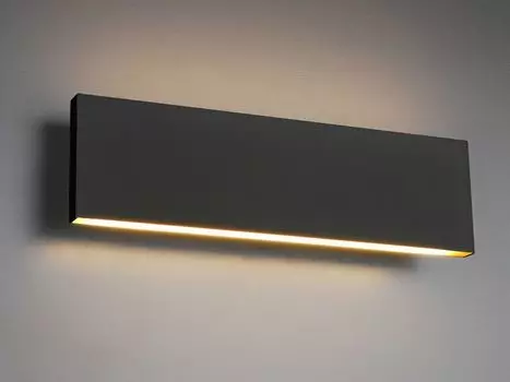 Светодиодный настенный светильник Trio Leuchten Concha, антрацит, верхний и потолочный светильник, черный