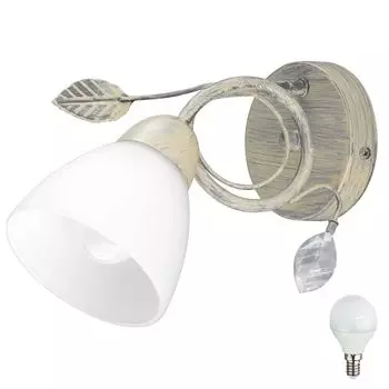 Светодиодный настенный светильник в стиле кантри для гостиной TRADITIO etc-shop, серый