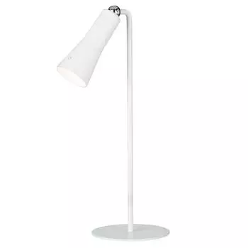 Светодиодный настольный фонарь, 3-ступенчатый диммер, аккумулятор, белый D 5,4 см etc-shop