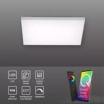 Светодиодный панельный потолочный светильник Selltec Q - БЕЗРАМНЫЙ Умный дом, изменение цвета CCT RGB с помощью приложения дистанционного управления, язык: белый для гостиной, столовой, коридора 8287-16