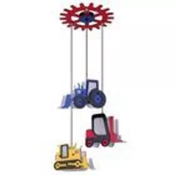 Светодиодный подвесной фонарь, трактор, толкаемая гусеница H 120 см, etc-shop, мультиколор