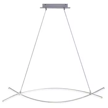 Светодиодный подвесной светильник, арочный дизайн, серебристая сталь, L 100 см LeuchtenDirekt