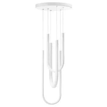 Светодиодный подвесной светильник, белое матовое стекло, 46 см, VARMBLIXT IKEA