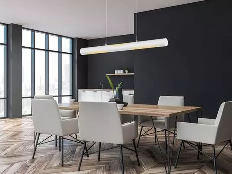 Светодиодный подвесной светильник белого цвета, регулируемый по высоте и затемнению, лампы над обеденным столом TRIO