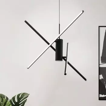 Светодиодный подвесной светильник Eglo Salitre черно-белый 29Вт 4000лм, черный