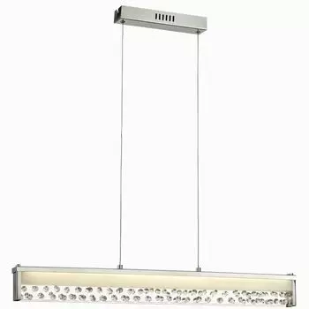 Светодиодный подвесной светильник, кристаллы, хром, стекло, H 120 см etc-shop, серебро