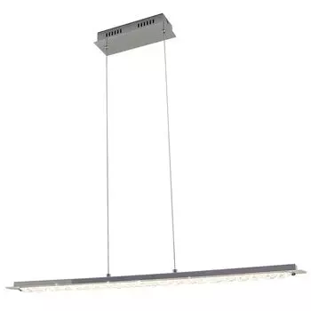 Светодиодный подвесной светильник, металл, стекло, хром, L 87 см etc-shop, белый