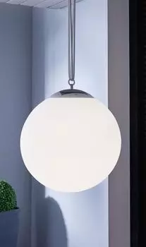 Светодиодный подвесной светильник на солнечных батареях "Шар", 30 см, из пластика, теплый белый, садовый свет. Dekoleidenschaft