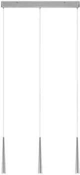 Светодиодный подвесной светильник Paulmann "Gutta", 3 лампочки 3,3 см, цвет aluminiumfarben