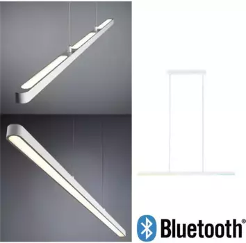 Светодиодный подвесной светильник Paulmann "Lento", 1 лампочка Высота: 2,5 см, белый