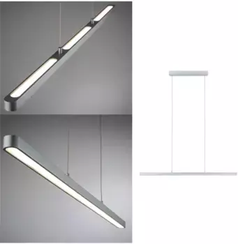 Светодиодный подвесной светильник Paulmann Lento, 1 лампочка, регулируется по высоте Высота: 2,5 см, цвет chromfarben