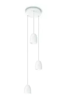 Светодиодный подвесной светильник Philips myLiving Wolga White 3x 3 Вт теплый белый промышленный дизайн