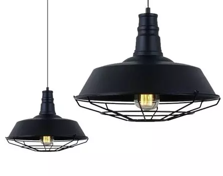 Светодиодный подвесной светильник, подвесной светильник, 1 лампочка, потолочный светильник 36см, PT624 ЧЕРНЫЙ LumenTEC