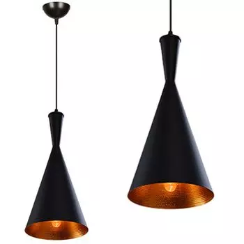 Светодиодный подвесной светильник, подвесной светильник, 1 лампочка, потолочный светильник 19 см, PA413C ЧЕРНЫЙ LumenTEC