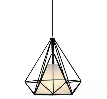 Светодиодный подвесной светильник, подвесной светильник, 1 лампочка, потолочный светильник 36см, DIAMOND BLACK LumenTEC