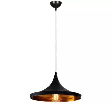 Светодиодный подвесной светильник, подвесной светильник, 1 лампочка, потолочный светильник 36см, PA413A ЧЕРНЫЙ LumenTEC