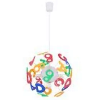 Светодиодный подвесной светильник RGB, буквенный дизайн, высота 120 см. Globo Lighting, мультиколор