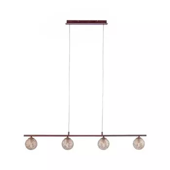 Светодиодный подвесной светильник Selltec Greta Country House Rustic, коричневый/золотой, шар для гостиной, столовой, кухни 11588048