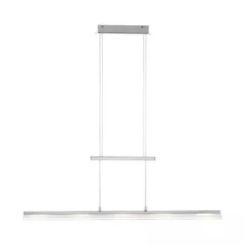 Светодиодный подвесной светильник Selltec NELE 100 см, регулируемый по высоте, CCT, с регулировкой яркости, сенсорный выключатель для гостиной, кухни, столовой 12278055, серебро