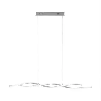 Светодиодный подвесной светильник Selltec с регулируемой яркостью с помощью настенного выключателя, функция памяти для гостиной, столовой, кухни 11584055, серебро