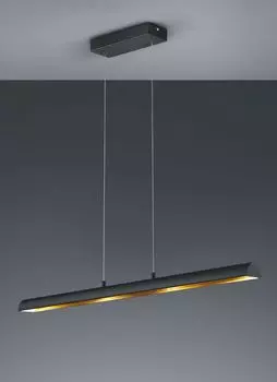 Светодиодный подвесной светильник современный "Рамиро" черный металлический подвесной светильник для гостиной, столовой, обеденного стола Licht-Erlebnisse