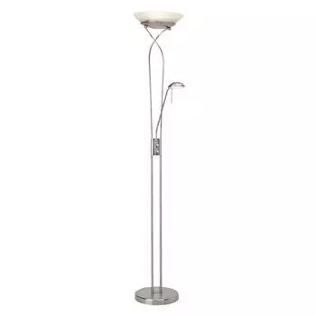 Светодиодный потолочный прожектор, теплый белый свет, торшер, высота кронштейна для чтения 1,8 м. Lightbox, серебро