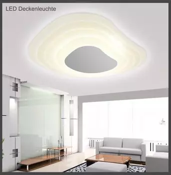 Светодиодный потолочный светильник 2125 62 см, 30 Вт, включая пульт дистанционного управления, регулировка цвета/яркости. Eurotondisplay