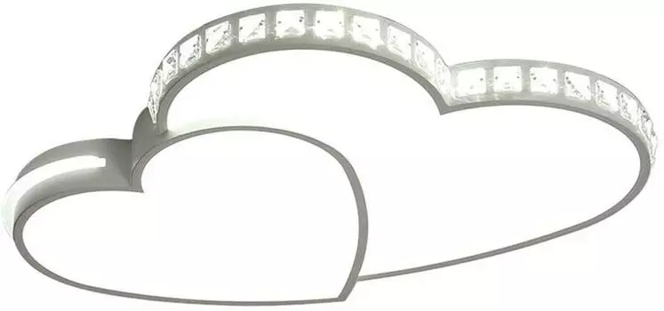 Светодиодный потолочный светильник 24 Вт, потолочный светильник в форме сердца, современный светильник для спальни, светильник для гостиной GreatDEshop2021, белый