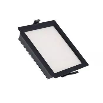 Светодиодный потолочный светильник 25Вт New Aero Slim Square 130лм/Вт Микропризматический (URG17) LIFUD Black Cut 165х165 мм 4000К Нейтральный Белый LEDKIA