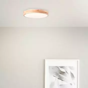 Светодиодный потолочный светильник, 35 см, 2400 лм, 3000 К, светлое дерево Lightbox, светло-коричневый