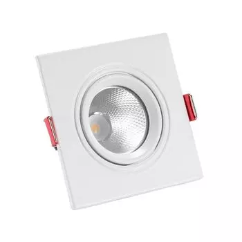 Светодиодный потолочный светильник 5Вт квадратный вырез Madison 75 мм 3000К теплый белый LEDKIA