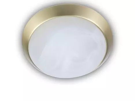 Светодиодный потолочный светильник, алебастровое стекло, матовая латунь, 35 см, светодиодный светильник для спальни Niermann Standby