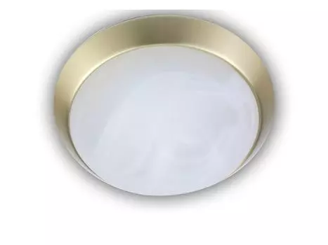 Светодиодный потолочный светильник, алебастровое стекло, матовая латунь, 25 см, светодиодный светильник для спальни Niermann Standby