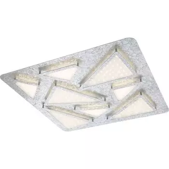 Светодиодный потолочный светильник ALEXIUS, кристаллы K5, 1x светодиод 48 Вт, вкл. Globo Lighting, серебро