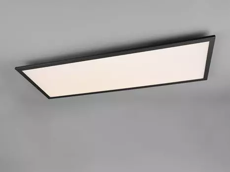Светодиодный потолочный светильник ALPHA, черная панель, 80x29см, ультратонкий 5см Reality Leuchten