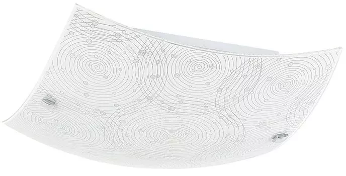 Светодиодный потолочный светильник Andra из металлического стекла, прозрачного/опалового стекла Ш: 29,5 см В: 29,5 см Rabalux, белый