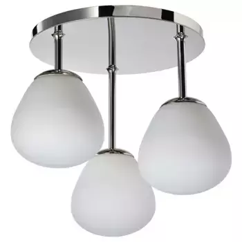 Светодиодный потолочный светильник, белый/хромированный DEJSA IKEA