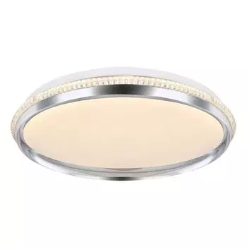 Светодиодный потолочный светильник, белый, в комплект входит 1 светодиод мощностью 36 Вт, прозрачный, 36 Вт. etc-shop, серебро