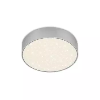 Светодиодный потолочный светильник BRILONER LEUCHTEN FLAME STAR, 11 Вт, 1000 лм, IP20, серебристый, металлопластик, 15,7 см, серебро