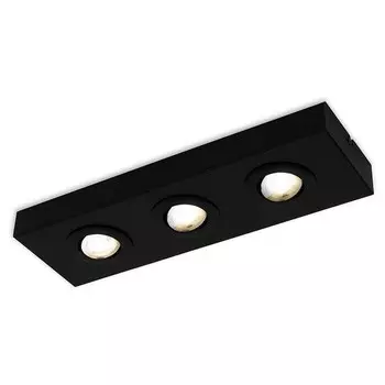 Светодиодный потолочный светильник Briloner Morco 3-flammig, черный