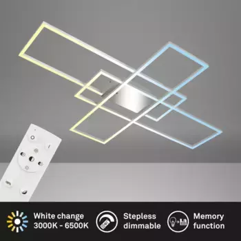 Светодиодный потолочный светильник Briloner, серебряный