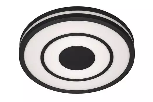 Светодиодный потолочный светильник CCT 24Вт черный/белый металлопластик Briloner