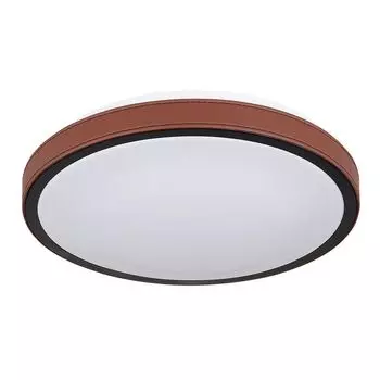 Светодиодный потолочный светильник, CCT, алюминий, черный, D 30 см Globo Lighting, коричневый
