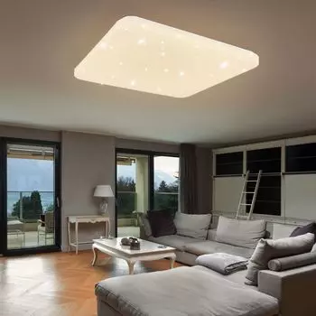 Светодиодный потолочный светильник, CCT, пульт дистанционного управления, IOS, приложение, SAJAMA I Globo Lighting, белый