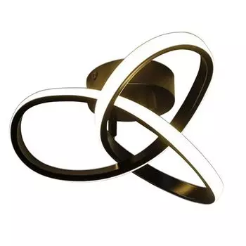 Светодиодный потолочный светильник, черный светильник для гостиной, спальни, балкона. Dopwii