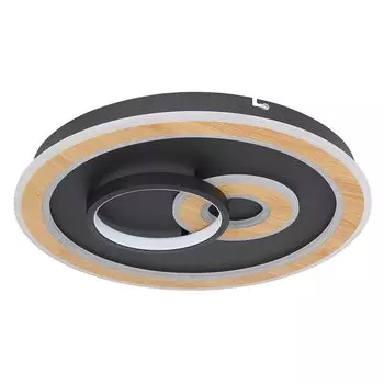 Светодиодный потолочный светильник, дистанционное управление, интеллектуальное освещение, CCT, регулировка яркости etc-shop, черный