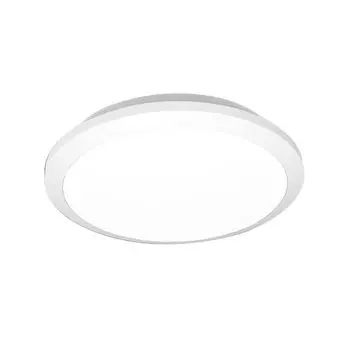 Светодиодный потолочный светильник для наружного освещения 12,5-18,5 Вт CCT круглый с радарным детектором движения и аварийным освещением 300 мм по выбору (теплый-нейтральный-холодный) LEDKIA, белый